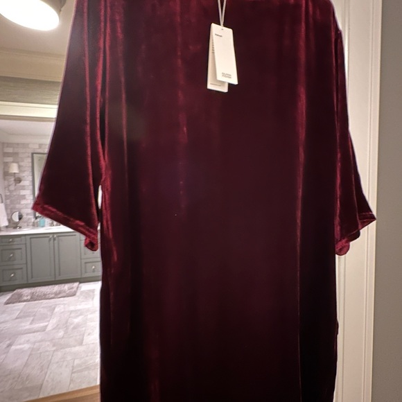 Eileen Fisher Velvet Dress - Picture 1 of 7